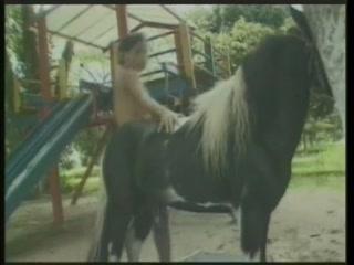 Bitch slut girl fucking horse
