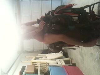 Girl Motors Down Dirt Road with Her Dog - Caught on Camera!